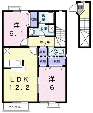 ガーデンコートＡの物件間取画像